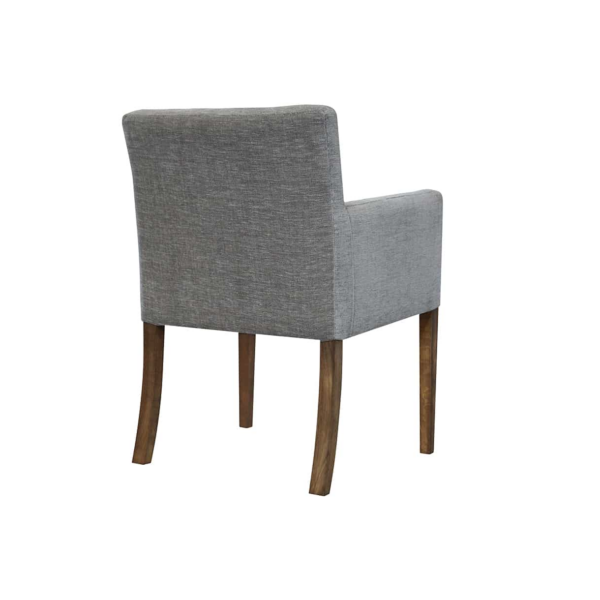 MINIMALISTIC DINING CHAIR WITH ARMREST AND BUTTONS