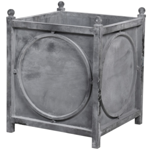 Our elegant Iron Plant Box, in a sophisticated grey finish, brings timeless charm to any outdoor or indoor space. With its beautiful detailing and sturdy design crafted in iron, this square Plant Box measures 50 x 50 cm and stands 61 cm tall, making it a stunning focal point for your plants or decorative arrangements. Crafted to perfection, it blends style and durability, adding a touch of elegance to your garden or home interior.